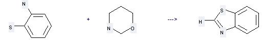 Benzothiazole can be prepared by [1,3]oxazinane and 2-amino-benzenethiol